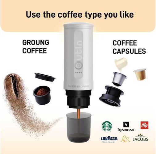 Immagine prodotto Buydeem Reisekaffeemaschine Nano Kapseln (0.08 l)