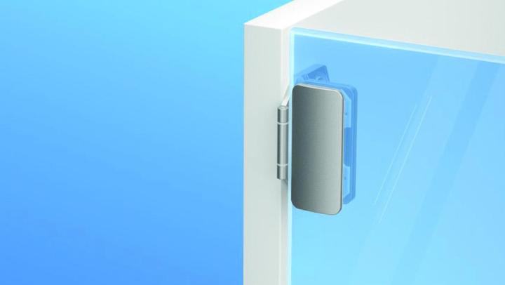 Actual product image Prämeta Glastür-Scharnier 3D, einliegend, vernic