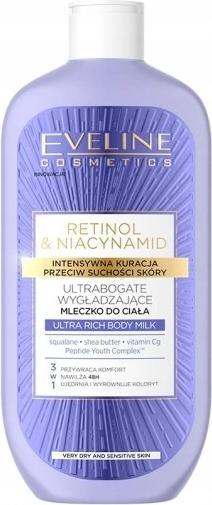 Eveline BODY Mleczko 350ml RETINOL&NIACYNAM.Wygład (Körpermilch, 350 ml)