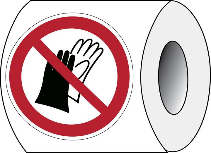 Image du produit Brady ISO 7010 PIC P028 B-7541 ISO Signalisation de sécurité - Port de gants de protection interdit
