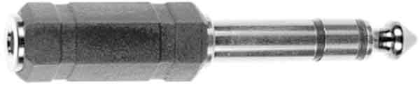 Image du produit E+P GS 33 6.35mm stéréo (M) 3.5mm stéréo (F) Noir Adaptateur/interface de câble