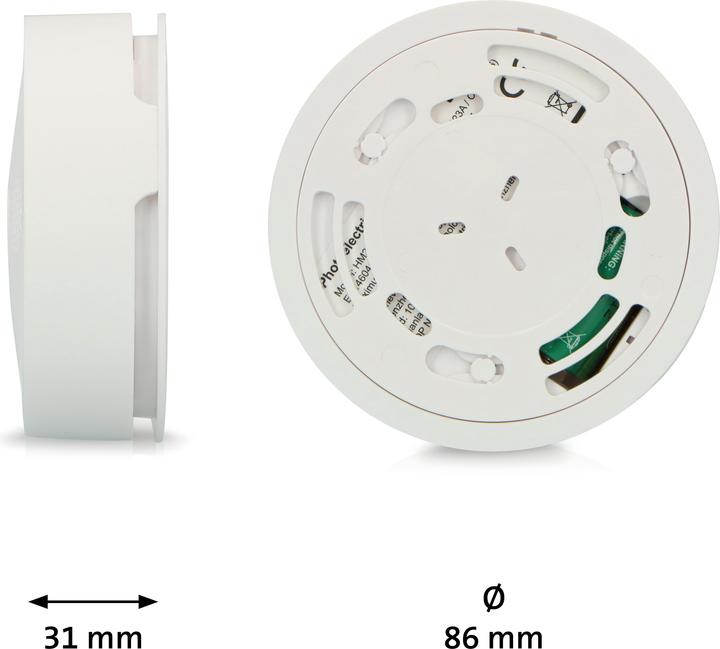 Produktbild Alecto SA63 - Draadloze koppelbare rookmelder 10 jaar, 3 pack, wit