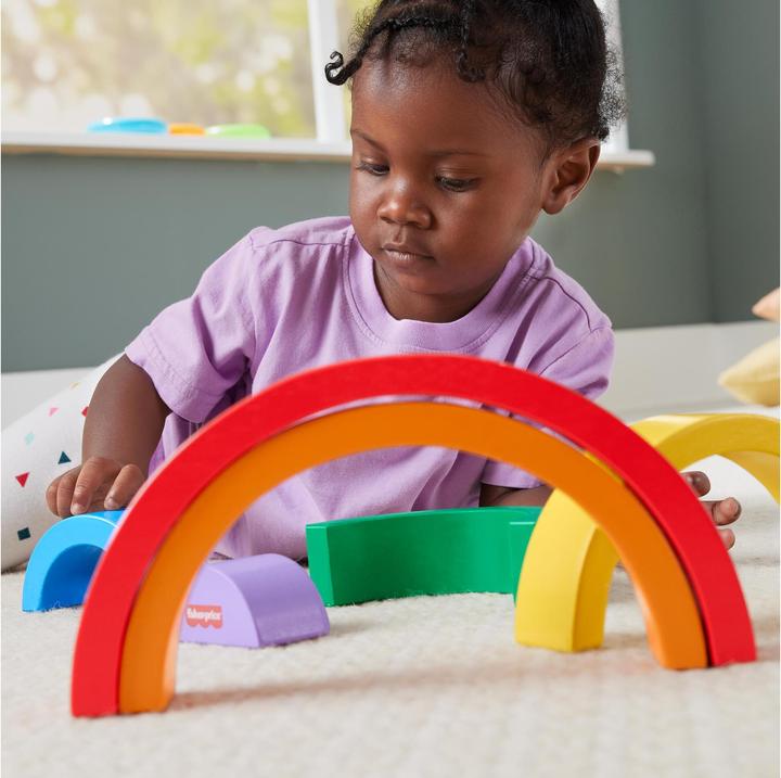 Produktbild Fisher-Price Stapelbarer Holz-Regenbogen