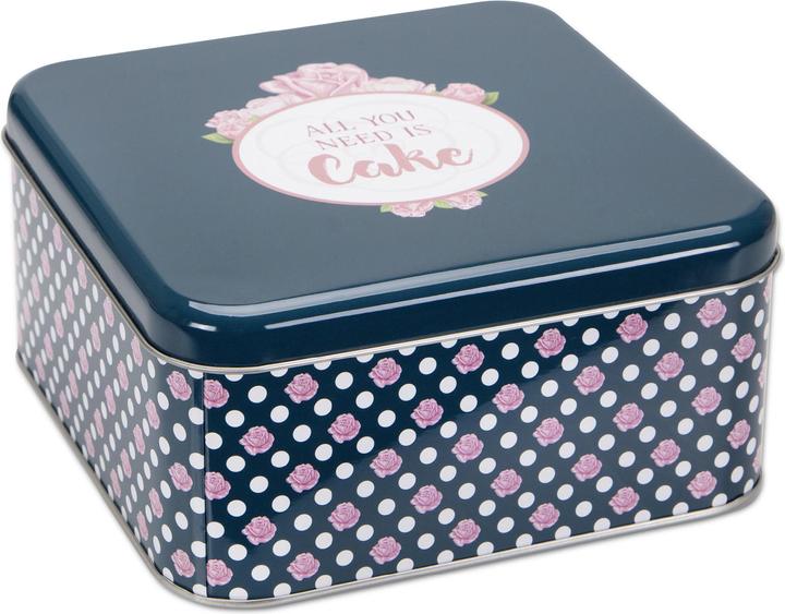 Produktbild Städter Gebäckdose All you need is Cake Quadratisch Weissblech bunt ca 21 x 21 x 10 cm