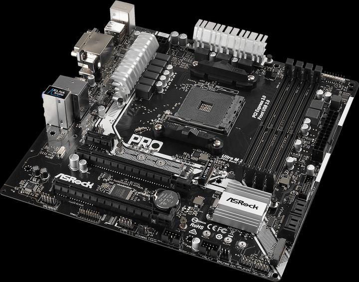 Produktbild AsRock AB350M Pro4 (AM4, AMD B350, mATX)