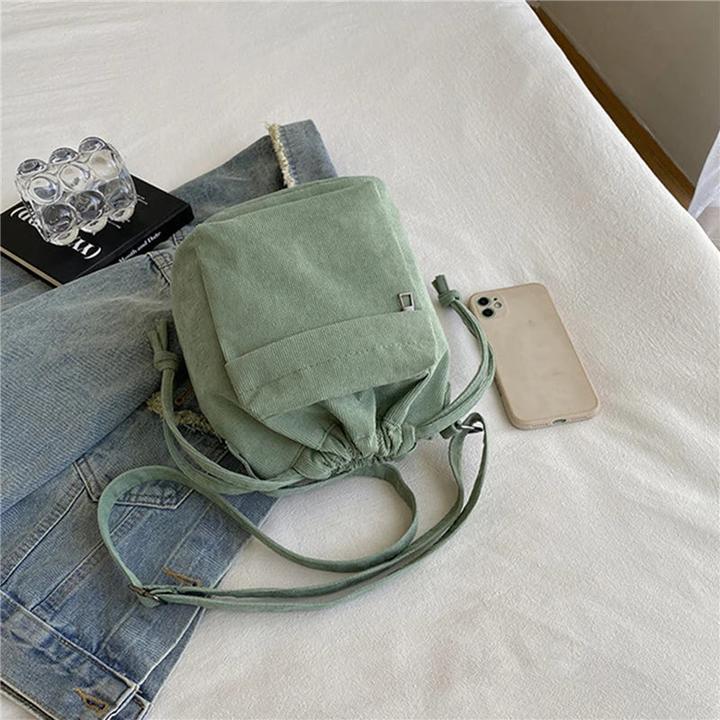 Immagine prodotto Only-Bags.Store Borsa a tracolla media Borsa a tracolla con coulisse Borsa a secchiello Casual Light Borsa a