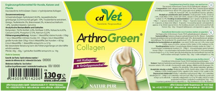 Produktbild cdVet ArthroGreen Collagen (Adult, Senior, 1 Stk., 300 g)
