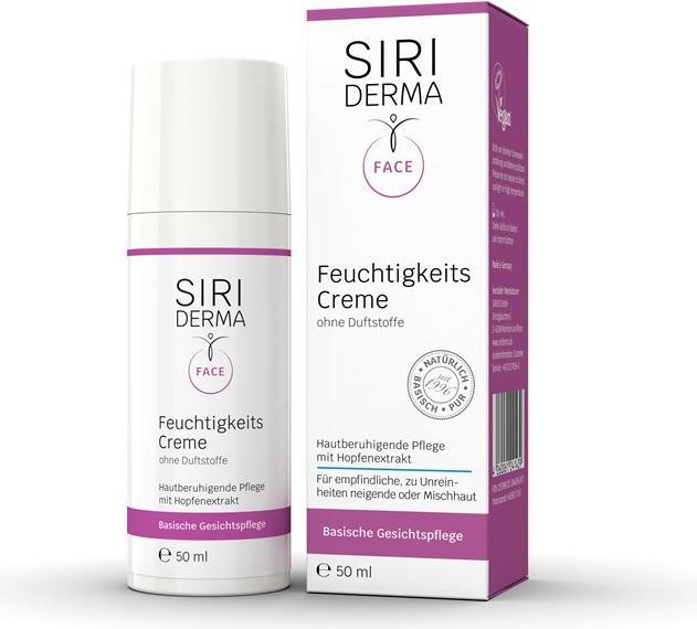 Siriderma Geurvrije vochtinbrengende crème (50 ml, Gezichtsbalsem)