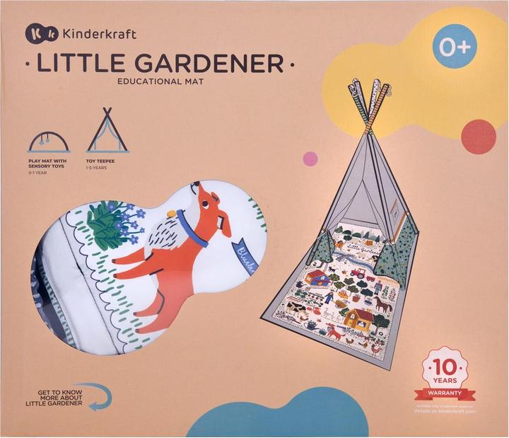 Productafbeelding KinderKraft LITTLE GARDENER educatief speelkleed (92 x 140 cm)