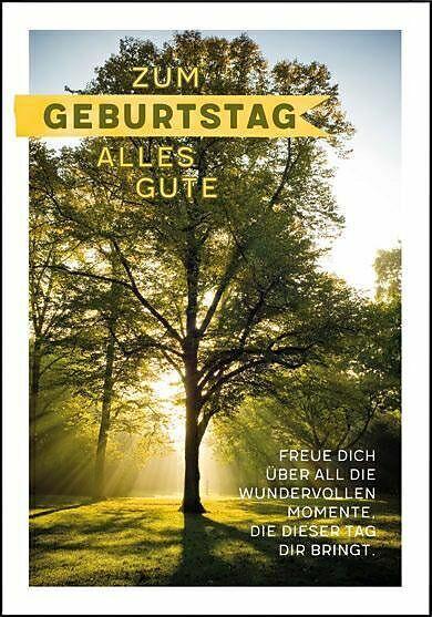 Produktbild Edition Gollong Doppelkarte. Zum Geburtstag (Baum)
