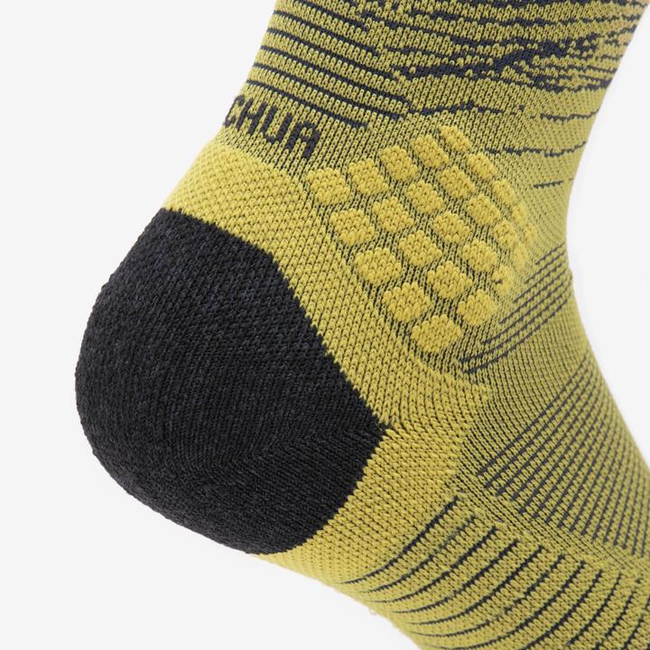 Image du produit Quechua Chaussettes randonnée - hike 500 high trendy khaki et gris x2 paires (39, 42)