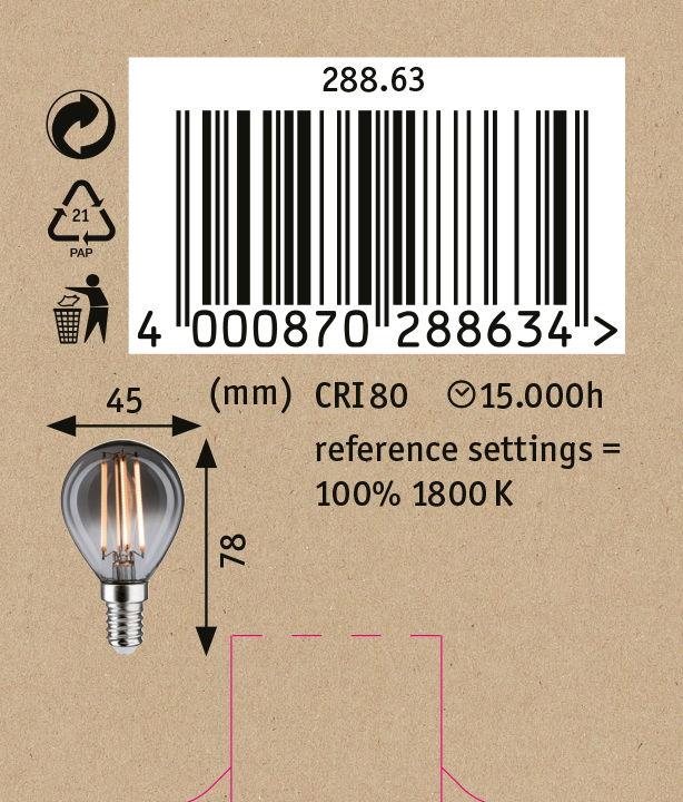 Image du produit Paulmann Goutte Vintage (E14, 4 W, 170 lm, 1 x)