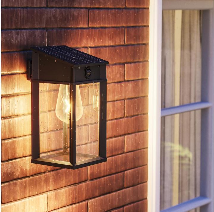 Immagine prodotto Philips Lighting Geri 929004632601 Solar-Aussenwandleuchte 3.2 W Warmweiss Schwa (470 lm, IP44)