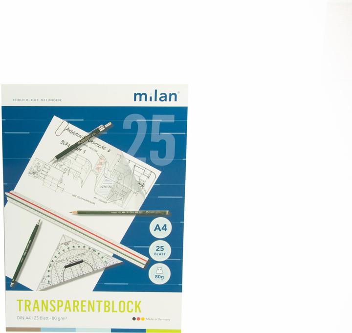 Image du produit Folia Bringmann Milan Transpp Bloc A3/25 70gr (70 g/m², 25 x)