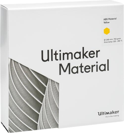 Actual product image Ultimaker Abs (ABS, 2.85 mm, 750 g, Yellow)