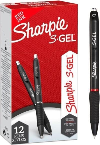 Actual product image Sharpie Gel pen 0.7 mm, red, 12 pieces (Red, 12 x)