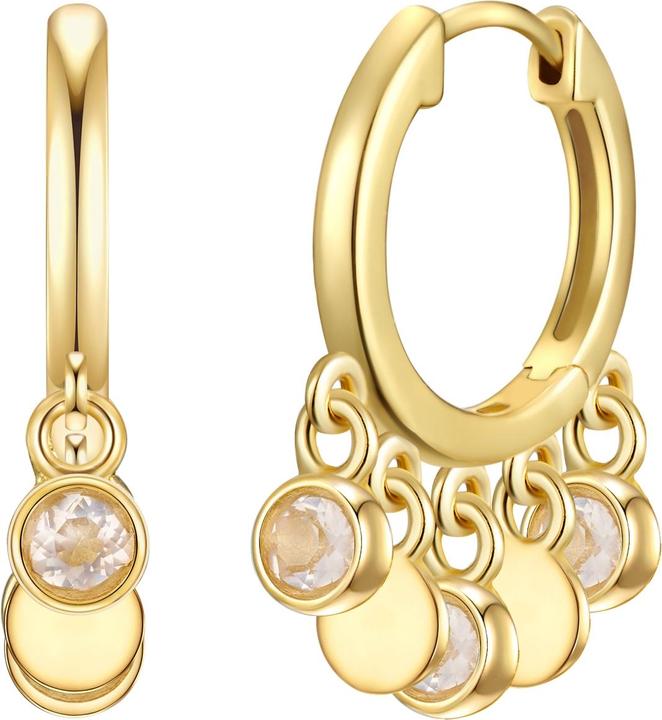 Image du produit Glanzstücke München Femmes argent sterling cristal de roche or jaune - 28671 (Argent Sterling)