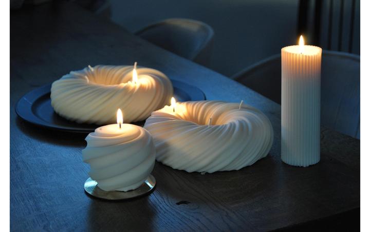 Actual product image Santabarbara Interior Design Multi-wick candle Pure 20 x 20 cm, Crème (1 pcs.)