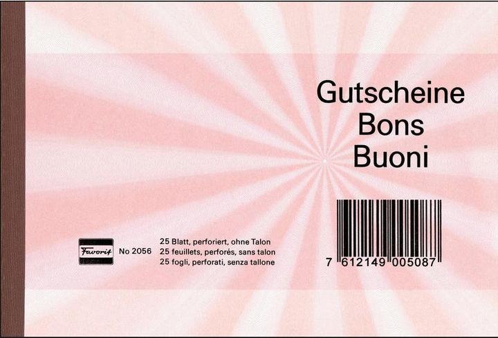 Immagine prodotto Favorit Buoni regalo (25 x)