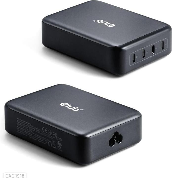 Produktbild Club 3D Club3D Reiseladegerät 4xUSB Typ C PD 240W retail (240 W)