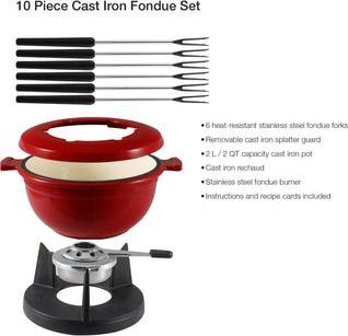 Actual product image Swissmar Lucerne fondue set 10 pcs, red (Fondue Bourguignonne)