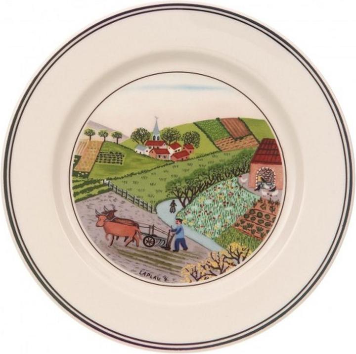 Actual product image Villeroy & Boch Bread Plate Fieldwork Design Naif (1 x, 17 cm)