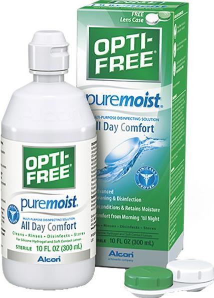 Image du produit Opti Free PureMoist, solution d'entretien pour lentilles de contact, 300 ml (Tout en un solution, 300 ml)