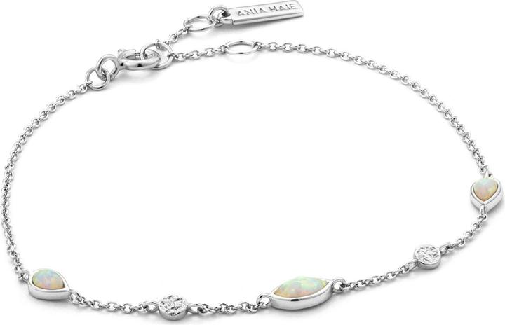Image du produit Ania Haie Bracelet en argent de couleur opale à éclat minéral (16.50 cm, Argent 925)