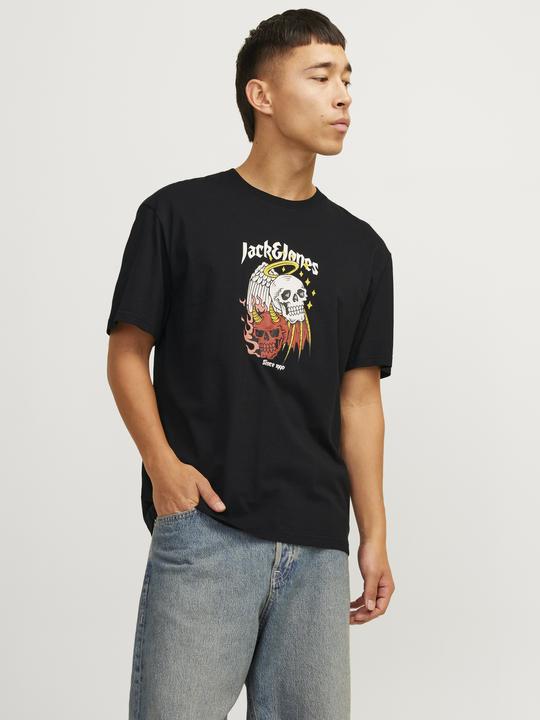 Actual product image Jack & Jones Jorseven Skull Tee Ss Crew Neck Sn (XS)
