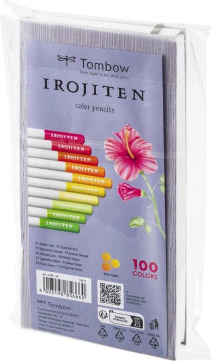Image du produit Tombow Crayon de couleur d'artiste Irojiten (Multicolore, 10 x)