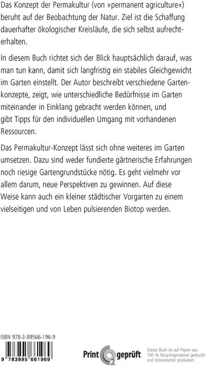 Produktbild Der Permakultur-Garten (Deutsch, Sarah Bunker, Graham, Schneevoigt Bell, Edith Bierwisch, 2022)