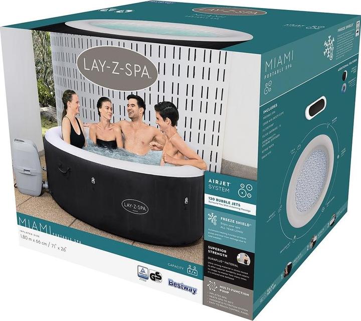 Produktbild Bestway Lay-Z-Spa Miami AirJet (4 Pers.)