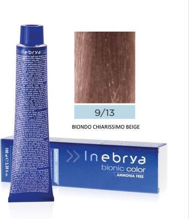 Immagine prodotto Inebrya Colore BEIGE Crema colorante per capelli (beige) - Colore professionale per capelli 100ml 9/13 Molto (Beige)