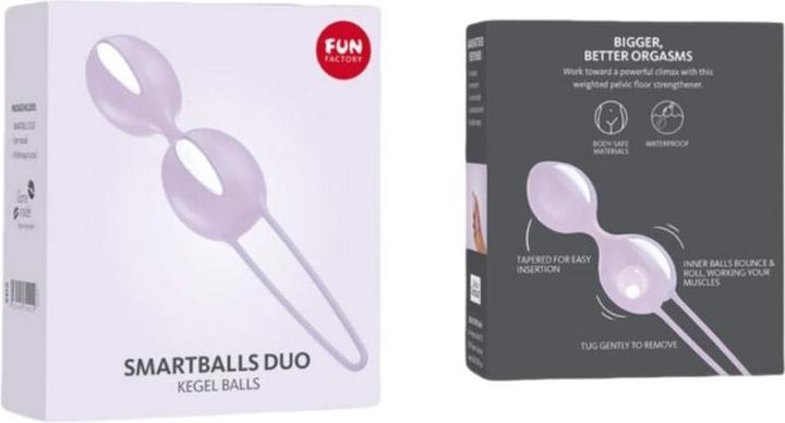 Produktbild Fun Factory Spass Fabrik - Smartballs Duo Becken Bã„Lle Weiss / Pastell Lila