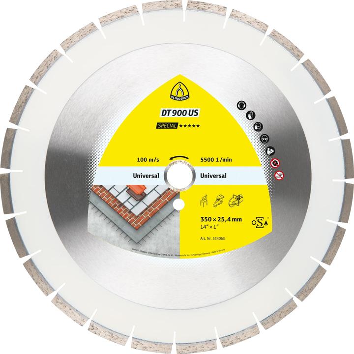 Immagine prodotto Klingspor DT 900 US Special - dischi diamantati 400 x 25,4 mm