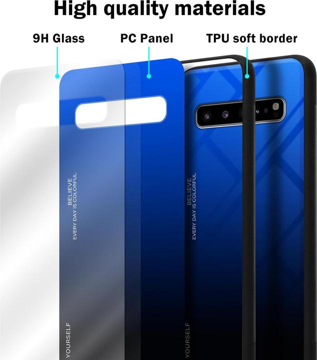 Actual product image Cadorabo TPU 2 colors glass cover (Samsung Galaxy S10 5G)