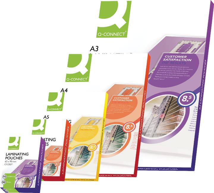 Actual product image Q-Connect Laminating films glossy (Credit card, 100 Piece, 125 µm)
