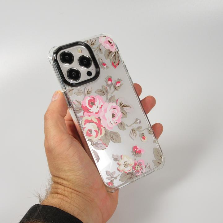 Immagine prodotto PhoneLook Coperchio Stretto in gomma siliconica con angoli rinforzati rosa in fiore (Apple iPhone 15 Pro Max)