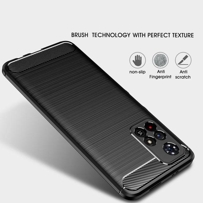 Image du produit MU Style Série Softcase TPU en fibre de carbone (Xiaomi Poco M4 Pro 5G)