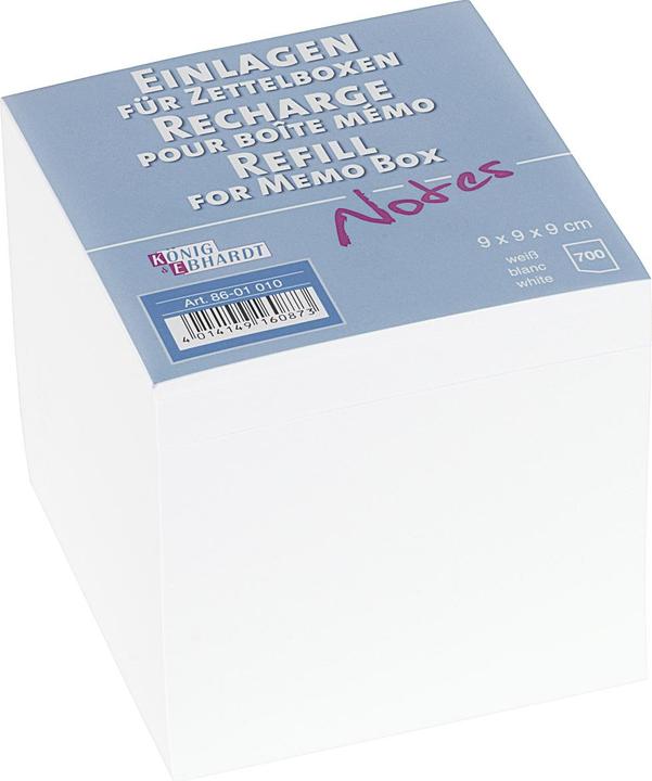 Produktbild König & Ebhardt Zettelbox Einlagen (9 x 9 x 9 cm)