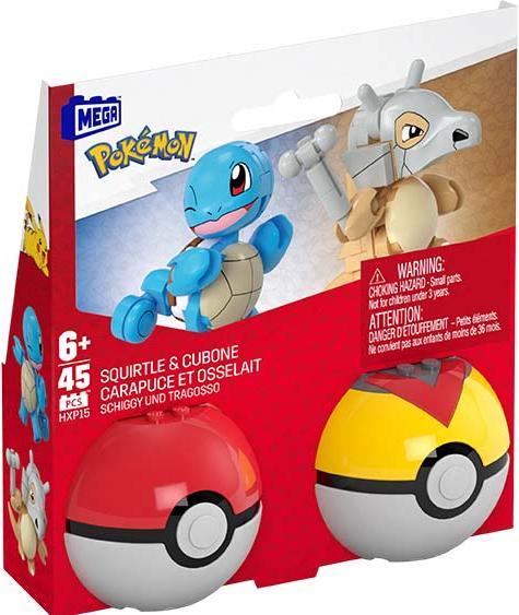 Actual product image MEGA Pokémon Pokéball Set of 2 - Schiggy and Tragosso