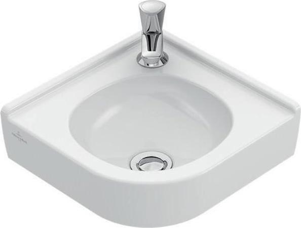 Image du produit Villeroy & Boch V&B Lave-mains d'angle O.NOVO 320mm Col de cygne 1 HL o ÜL blanc (320 mm, 320 mm)