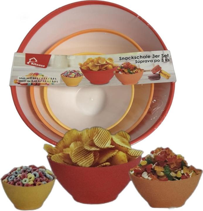 Productafbeelding Kitease Snackschaal set van 3