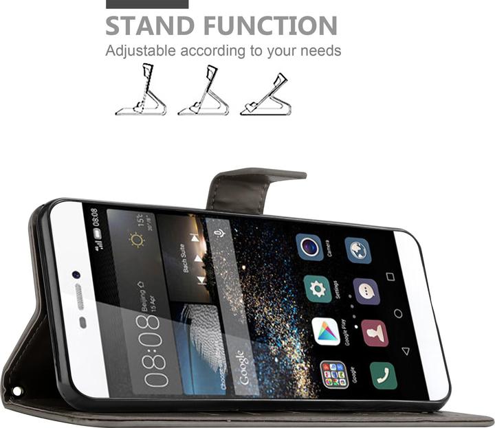 Image du produit Cadorabo Couverture du livre de fleurs (Huawei P8)