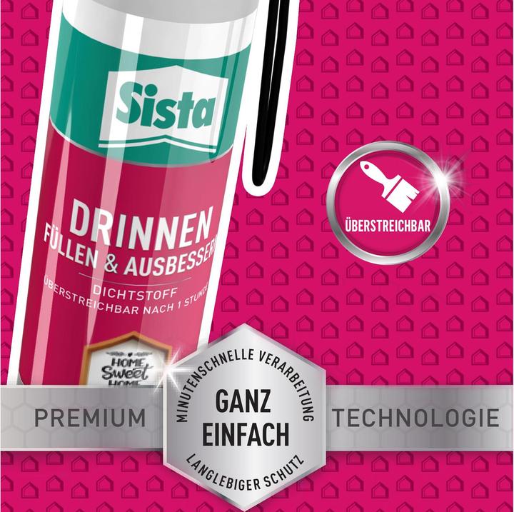 Produktbild Sista Drinnen Füllen & Ausbessern weiss (0.26 kg, Weiss, 100 ml)