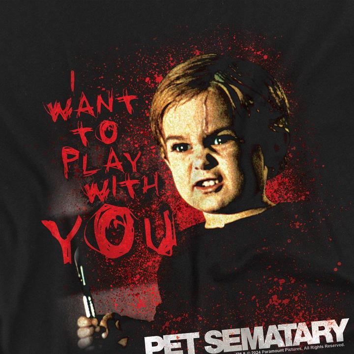 Immagine prodotto Pet Sematary I Want To Play Maglietta Adulto Unisex (XL)