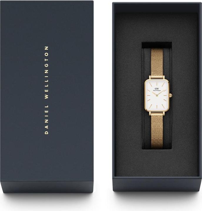 Actual product image Daniel Wellington Quadro Pressed Evergold White (Analogue wristwatch, 20 mm)