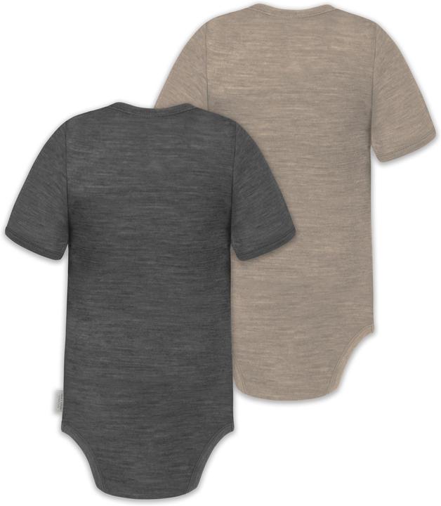 Actual product image Normani Set of 2 baby merino short-sleeved body "Tihoi" - 9317 (56)
