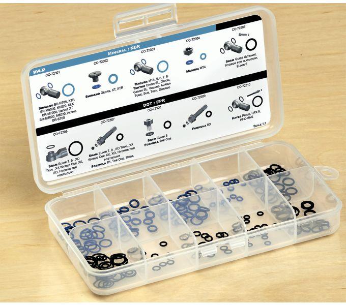 Actual product image VAR O-ring seal set hydraulic disc brakes sorting box