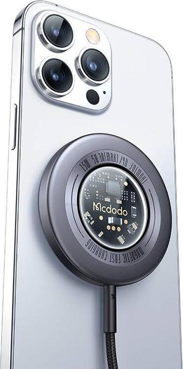 Actual product image Mcdodo Prism Series Magnetic Fast Wireless Charger (15 W)